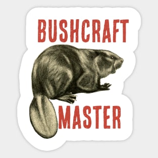 Bushcraft Master Beaver Sticker